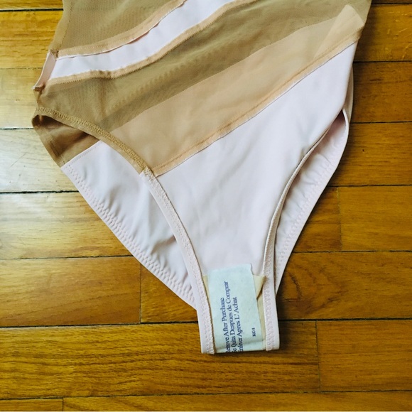 Norma Kamali Snake Mesh Mio Blush One Piece Women’s Swimsuit Size XS - Picture 11 of 16